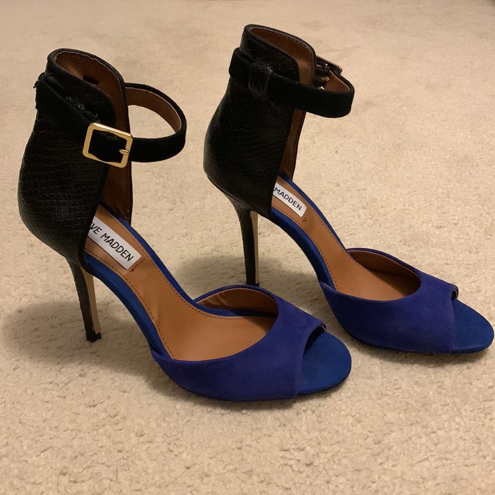 Steve Madden Heels Blue/Black